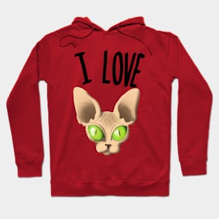 I love Sphynx Hoodie